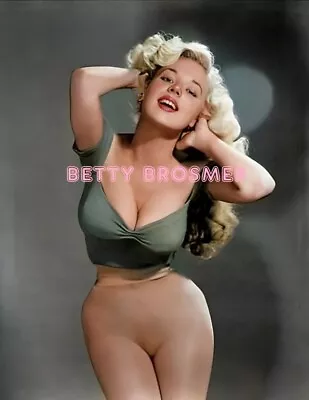 Betty Brosmer #8 Beautifully Colorized Photo 11 X 8.5 Free Shipping • $18.53