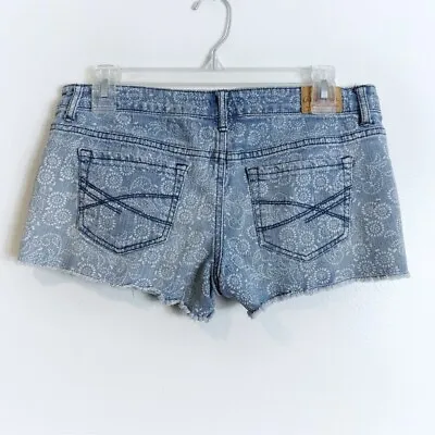 Aeropostale Country Chic Floral Denim Short Shorts Women’s Size 6 • $13