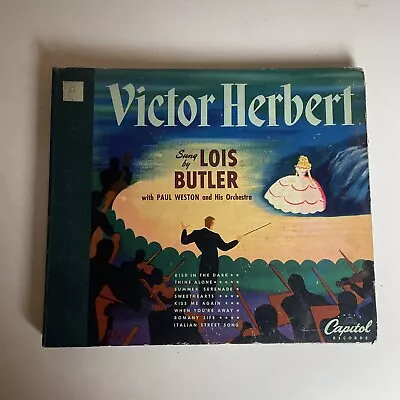 10  78 RPM 4 Record Set-Victor Herbert Sung By Lois Butler/Capitol Set BD30 • $10