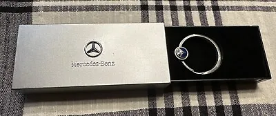 New Genuine Mercedes-Benz Blue Sliding Star Keyring Key Chain • $34.95