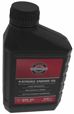 BRIGGS & STRATTON Engine Oil SAE30  600ml Bottle 0.6 Litre 100005E 4 Stroke • £9.95