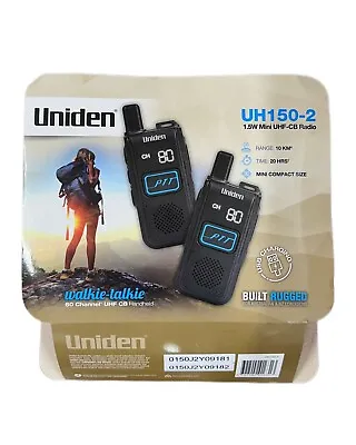 Uniden Uh150-2  Mini Uhf Cb Handheld Adventure 2-way Radio 1.5w • $59.95