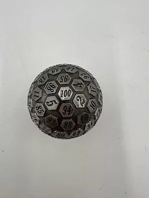 Solid Metal D100 Die | Dungeons And Dragons | 100 Sided Dice | DnD Dice • $21.99