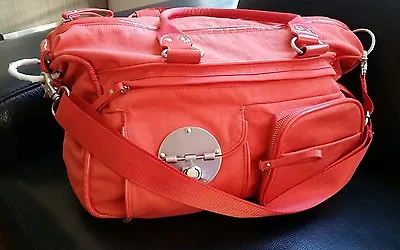 Mimco Peach Lucid Baby Nappy Gym Travel Weekend Shoulder Strap Cross Body Bag  • $159