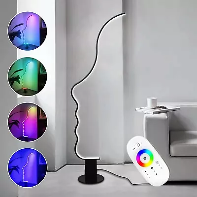 56  Modern Profile RGB LED Floor Lamp Color Changing Accent Lamp For Living Room • $159.99