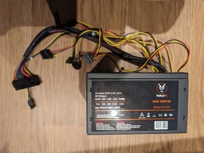 £12 • Buy FiercePC 450W ATX Power Supply PSU With 6 Pin PCIE Power