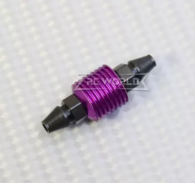 RC 1/10 1/8 Nitro Engine FUEL FILTER  *SHORT* For Gas Lines -PURPLE- • $4.99