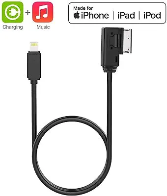 AUX AMI MMI MDI Audio Port Cable For IPod IPhone 7 8 X 11 Audi VW Charge Music • $4.59