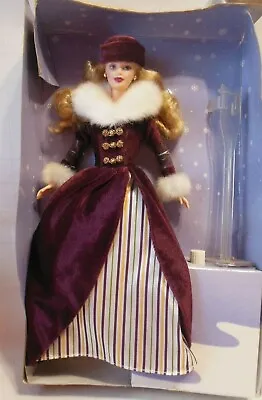 2000 Victorian Ice Skater Barbie - Avon Special Edition With Turning Music Box • $17.95