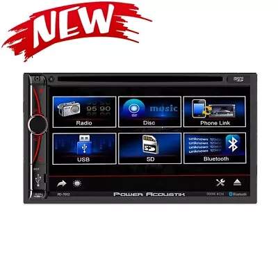 Power Acoustik PD-7002 2-DIN DVD Bluetooth Multimedia Receiver W/ 7  Touchscreen • $59.99