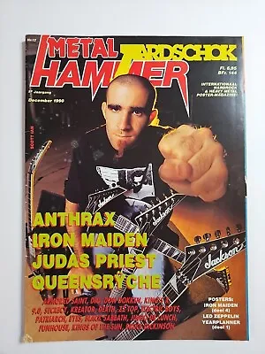 Metal Hammer December 1990 Anthrax. Iron Maiden Led Zeppelin In Dutch... • $8.99