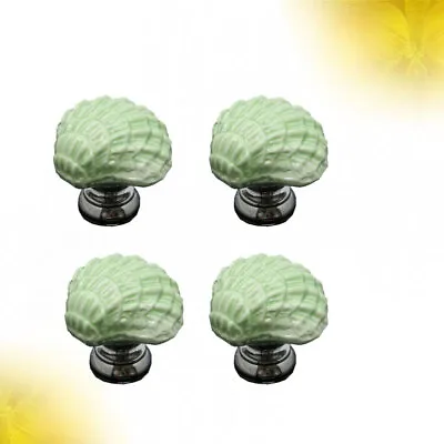 4 Pcs Scallop Pull Knobs Nautical Cabinet Pulls Dressing Table • £11.98