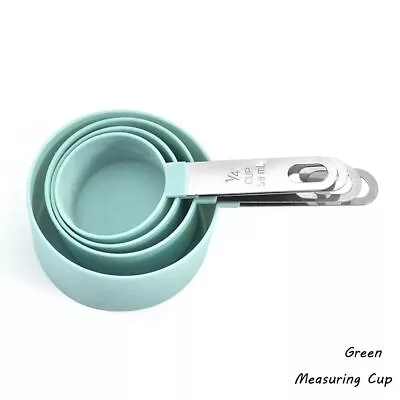 Stainless Steel Measuring Cups Spoon With Scale Baking Flour Scoop Cooking Tools • £4.82