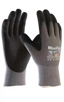 2 Pairs ATG MaxiFlex Ultimate Gloves Nitrile Foam Work Glove Breathable & Light • £11.10