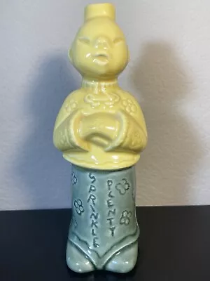 Vintage Sprinkle Plenty Figural Asian Man Clothes Iron Laundry Sprinkler Bottle • $17.56