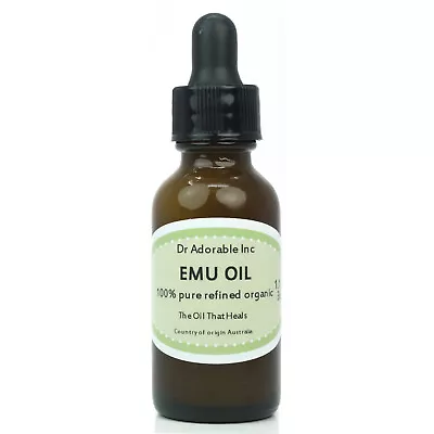 ORGANIC AUSTRALIAN EMU OIL 100% PURE FRESH  0.5 1  2  4 8 12 16 2448 64 Oz  • $6.09