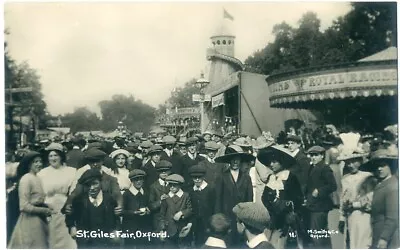 FAIRS Fairground OXFORD St Giles - REAL PHOTO PC • £10