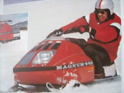 1976 Vintage RUPP Snowmobile Brochure NITRO SPORT MAGNUM • $15.99