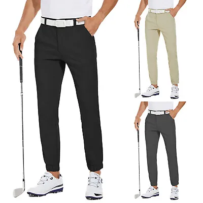 Men's Stretch Golf Joggers Pants Waterproof Hiking 5 Pockets Casual Trousers • $24.99