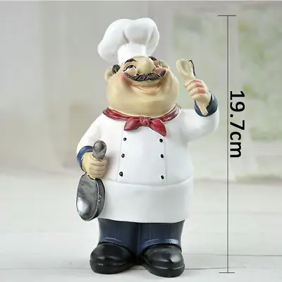 £12.66 • Buy Resin Chef Ornament Figurine Statue Free Standing Kitchen Shop Table Decor Gift