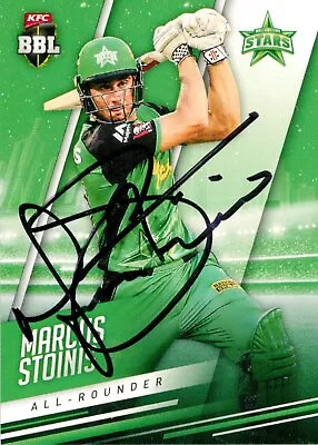 $11.99 • Buy ✺Signed✺ 2014 2015 MELBOURNE STARS BBL Cricket Card MARCUS STOINIS 