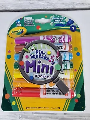 Crayola Pip-Squeaks Mini Markers Washable 7 Felt Tip Pens Brand New Pack • £3.99