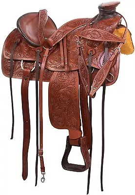 Western  Horse Saddle Wade A Fork Premium Western Leather Roping Ranch • $295.51