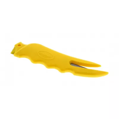 2 X CRUZE CUTTER SAFETY CUTTING KNIVES BOX OPENERS YELLOW WAREHOUSE PARCELS • £4.95