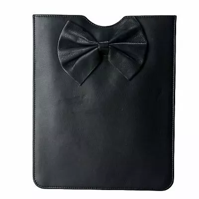 £52.15 • Buy Red Valentino Leather Women's Black Bow Decorated Pouch Ipad Case 8x10