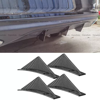 For Hyundai Sonata Rear Bumper Lip Splitter Shark Fin Diffuser Carbon Fiber • $9.49