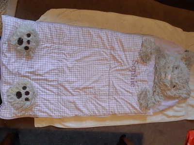 £5 • Buy Kids Named Sleeping Bag SOPHIE Cat Design Cotton Lining, Comfortable And Fun