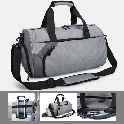 $29.99 • Buy Gym Duffel Bags 30L Canvas Travel Bag Waterproof Fitness Shoes Compartment Shoe