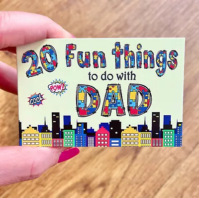 Dad Birthday Gift Ideas Present Voucher Cards Daddy Things To Do Activities • £5.95