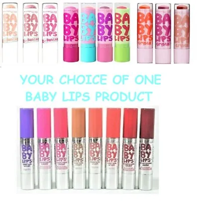 Maybelline Baby Lips Moisturizing Lip Balm - Dr Rescue Crystal U Choose 1 Shade • $4.97