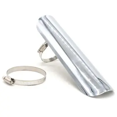 Chrome Universal Heat Shield Suitable For Cafe Racer Motorcycle Exhausts - 230mm • £9.95