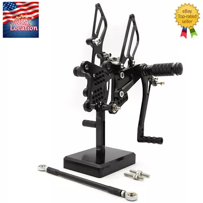 For Ninja ZX6R ZX636 2009-2021 CNC Rearset Footpegs GP Shift Pedals Adjustable • $109.99