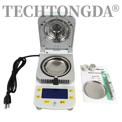 110V Lab Halogen Grains Food Paper Moisture Analyzer Water Content Tester • $498.20