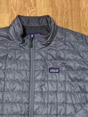 Patagonia Jacket Mens XL Gray Nano Puff Quilted Packable Lightweight Primaloft • $109.99