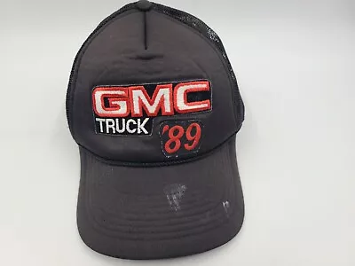 Vintage GMC Truck 1989 Mesh Trucker Snapback Hat Cap 89 80s Dad Men Women Black • $15