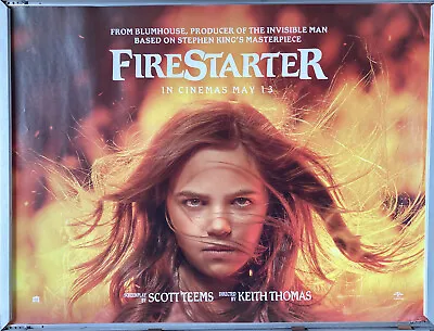 Cinema Poster: FIRESTARTER 2022 (Quad) Zac Efron Ryan Kiera Armstrong • £9.95