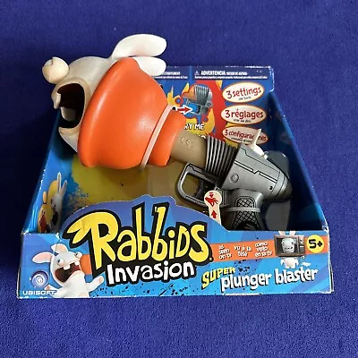 NEW! Raving Rabbids Invasion Super Plunger Blaster Toy 2014 Ubisoft - Sealed! • $28.07