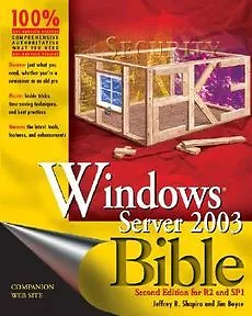 NEW Windows Server 2003 Bible: R2 And SP1 Edition By Jeffrey R. Shapiro Paperbac • $45.93