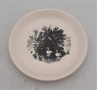 £4.99 • Buy Royal Worcester Crown Ware Black White Swan Small Plate 11cm VGC (AN_4463)