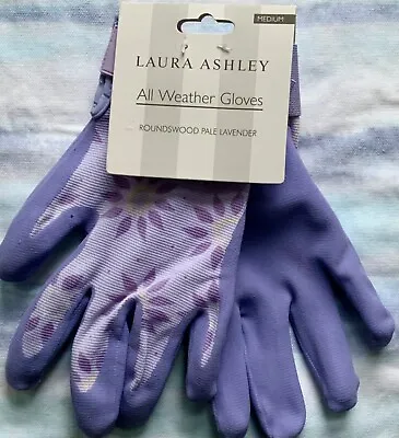 Bnwt Laura Ashley Pair All Weather Garden Gloves. Medium. Great Gift • £11.99