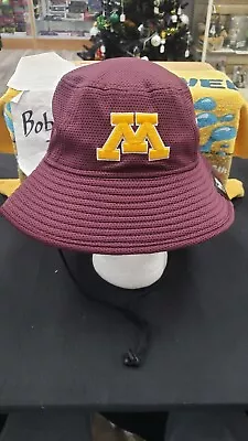 Nwt Ncaa Minnesota Golden Gophers Bucket Fishing Sun Cap Hat New Era Drawstrings • $19.99