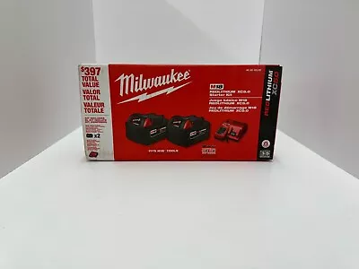 Milwaukee 48-59-1852B 18V Starter Kit With Two 5.0Ah Batteries And Charger • $152.99