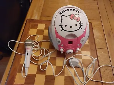 £59.99 • Buy Sanrio Hello Kitty CD Player Karaoke CDG Machine Boombox + Microphone PLSE READ