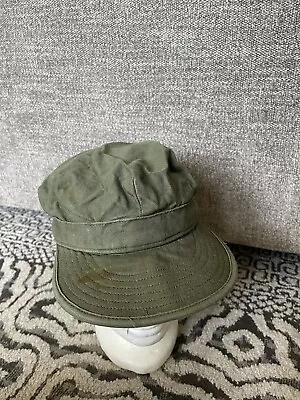 Vintage Vietnam War OG107 / Fatigue Hat Cap Size 7  US Army 1952 Preowned • $27.99