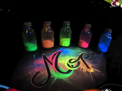 Premium Neon Glow In The Dark Pigment Powder For PaintNailArtCrafts Acrylic • £3.75