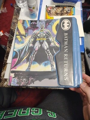 $20 • Buy 1991 Batman Returns Binder Finder Trapper Keeper With 2 Batman Folders Impact DC